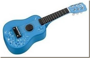 blue toy guitar 2
