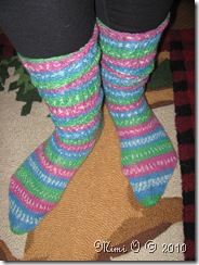 Finished Socks Scrunched