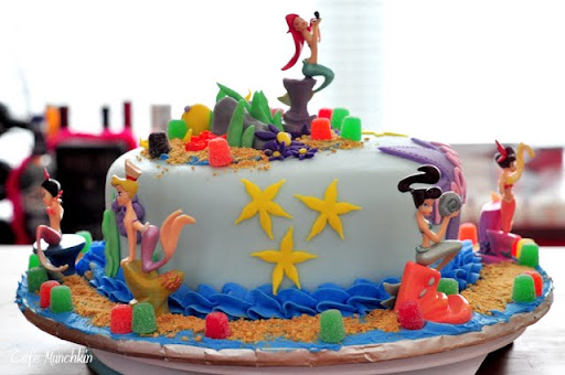Dengan women you should think of making a birthday cake little mermaid too