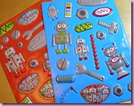 Poundland Robot Stickers