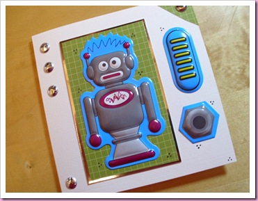 Blue Robot Card
