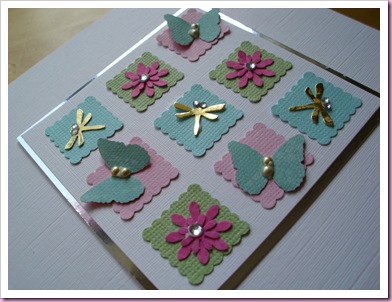 Close Up of Butterfly patchwork Card