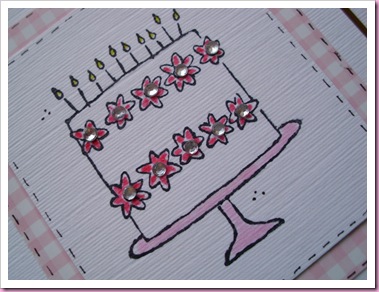 Stampin Up Birthday Cake Card