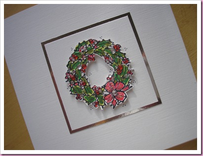 Christmas Wreath Card 1
