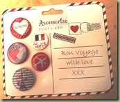 Accessorize Bon Voyage badge Set