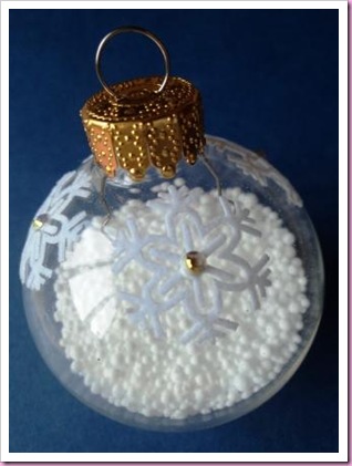 Altered Clear Christmas Bauble