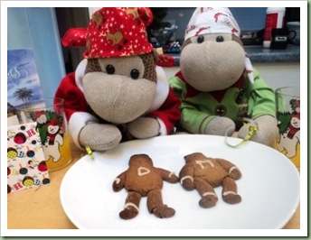 Festive Gingerbread Monkeys