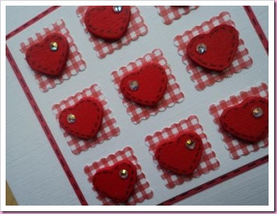 Little Wooden Hearts Valentine Card