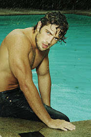 Brazilian actor Rafael Cardoso Wet