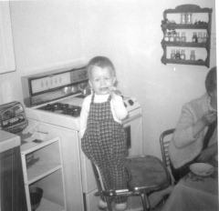 Little Steven in his highchair 1967