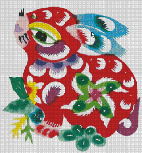 free-cross-stitch-pattern-chinese-zodiac-rabbit free-cross-stitch-pattern-chinese-zodiac-rabbit