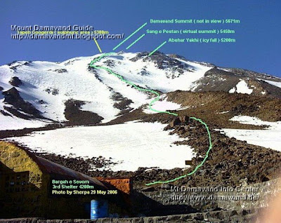 Route Mount Damavand