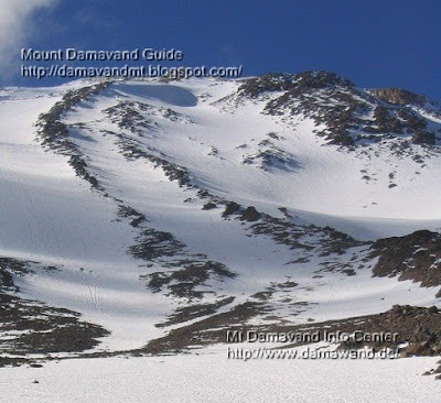 Mt Damavand South Route beginning of climbing season