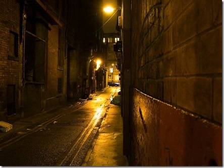 scary alleyway