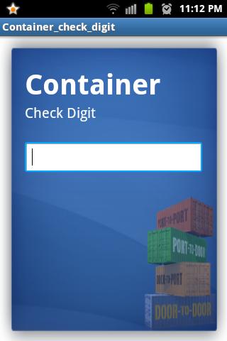 container check digit