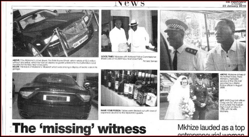 Sergeant Mpisane the missing witness, the cars, the links