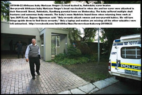 Robindale Randburg baby attacked by armed robbers Roosevelt Str April212010 HouseAttacked