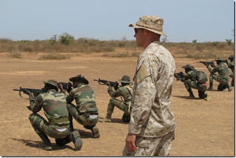 US Africom marine weapons trailing to Senegalese commandos Dakar May 5 2009