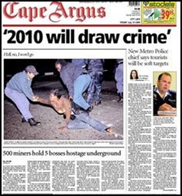 WC2010 will draw crime top Cape Town cop warns