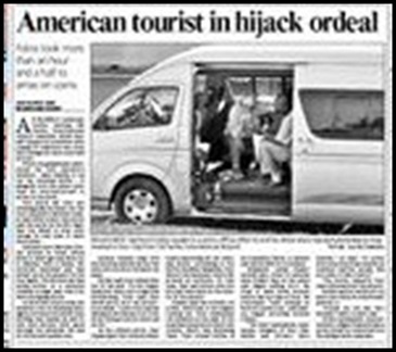 American Tourist in Hijack Ordeal The Star Aug272009