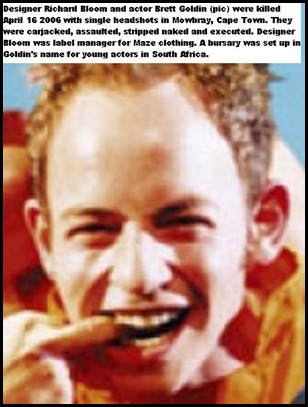 Goldin Brett SA actor murdered 16April2008 MOWBRAY_EXECUTION STYLE CT