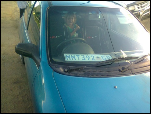 VanWyk family car Dec 25 2010 FALLEN OF NUMBER PLATE CLEARLY VISIBLE IN WINDOW