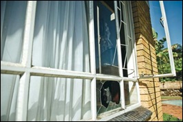 Savvides livingroom window broken in George Savvides shot deadMarch302011Wonderboom