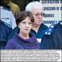 Odendaal Jeanette EXECUTED BY COP dad Dick Odendaal and his wife