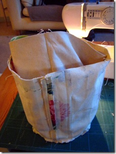 bag into lining