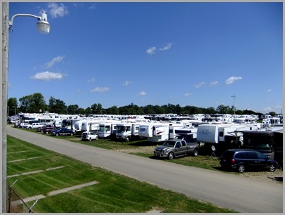 Just Some Of The RVs Parked At The Escapade