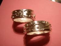 11 Anillos de tira   Joyas de Bisutería con pasta de plata