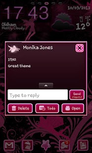 Free Download Fairy Pink Go Sms Theme APK