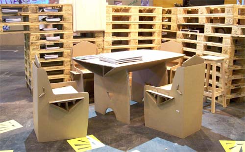 muebles de carton decoracion fitur 2010