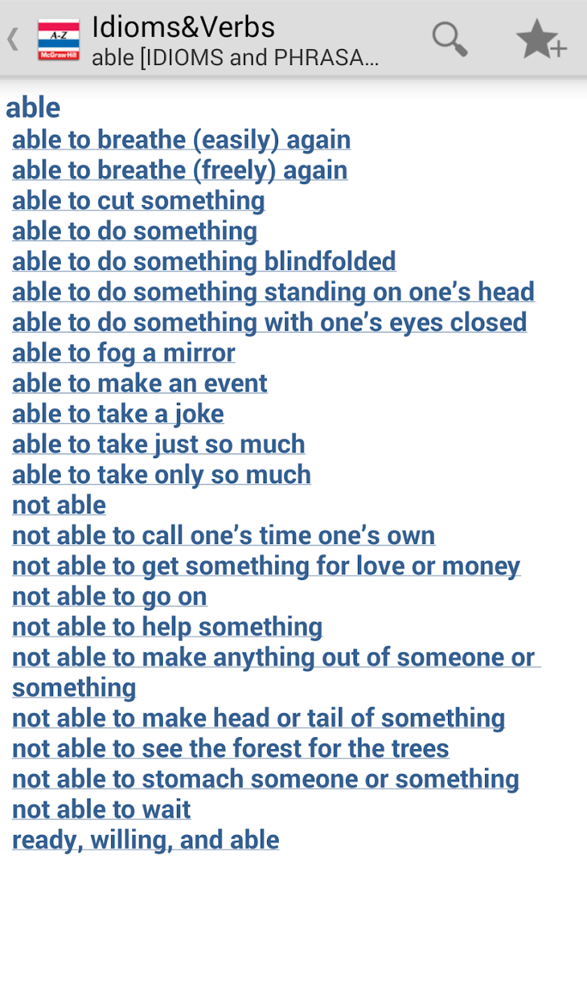 American Idioms &amp; Verbs Screen 3