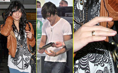 vanessa hudgens ring. Vanessa Hudgens and Zac Efron