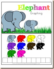Laminated Activity Cards Elephant Color Word Match 