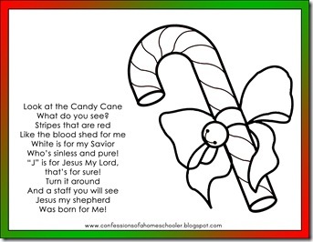 This free candy cane christmas poem will help kids think about jesus every ...
