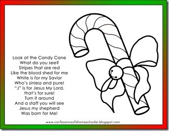 Candy Cane Poem Printable / Candy Cane Poem Free Printable Candy Cane