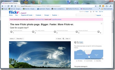 new flickr page