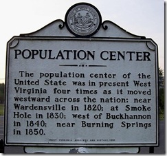 Wardensville, WV Population Center marker