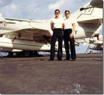 Sam & Doug Wainright USS Shangri-La1967aresize
