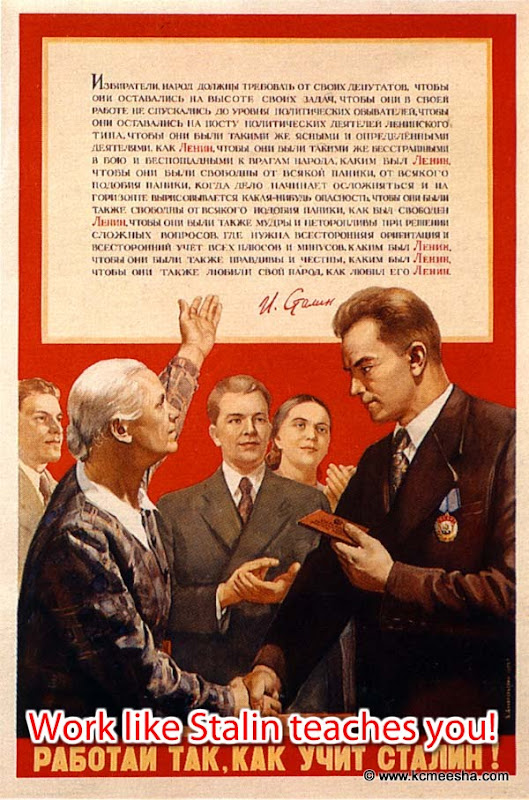 Behind The Iron Curtain Stalin in Posters Kansas City With The