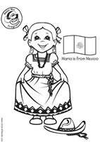 es-colorear-dibujos-imagenes-foto-maria-con-bandera-mexicana-p5636