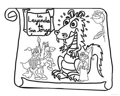 Dibujos para colorear de La leyenda de San Jorge - Jugar y ...