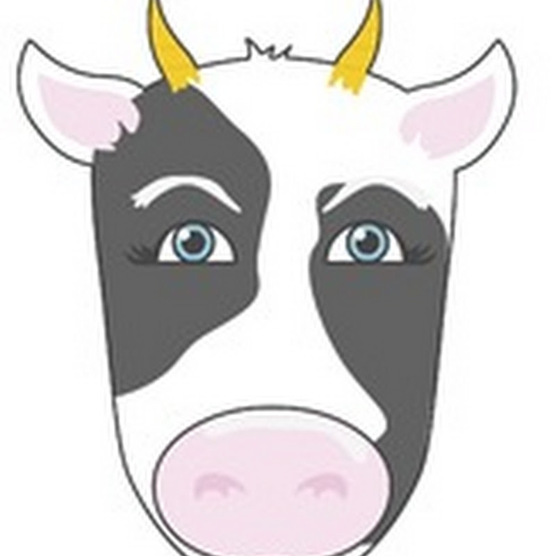 Máscara de vaca para imprimir y usar