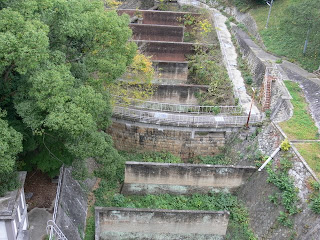 View downstream from the top