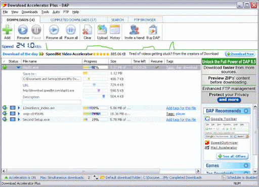 Download Accelerator Plus[Dap Premium] V9.4 Latest 