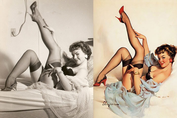 Gil Elvgren's Pin-Up Girls And Their Photo Reference | Amusing Planet