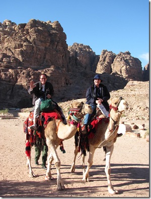 Rock and Bill on Camels