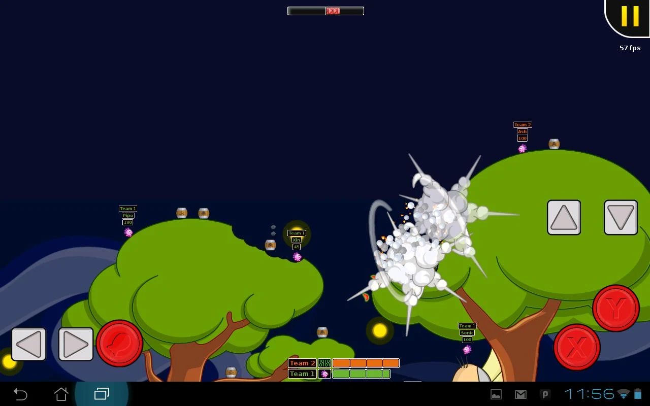 Hedgewars (Alpha version) - screenshot